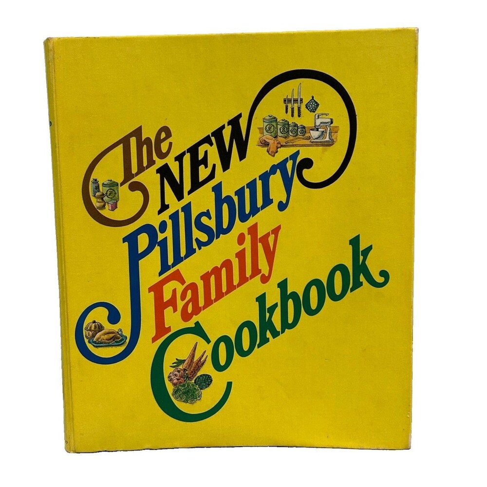 Vintage 1970โs Copy of The New Pillsbury Family Cookbook Hardback 5-ring Binder